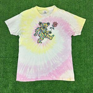 Vtg 1985 Grateful Dead Dancing Bears Tie Dye Kids Anvil Shirt Size Youth Large